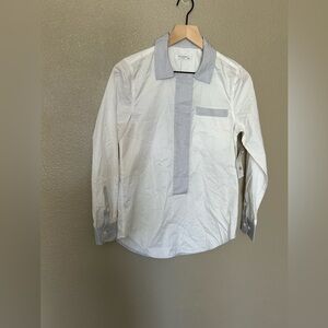 NWT Equipment Bright White Long Sleeve Shirt